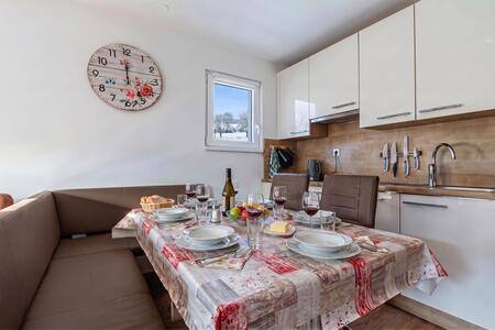 Kitchen and dining area