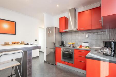 Kitchen and dining area
