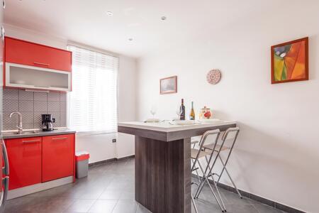 Kitchen and dining area