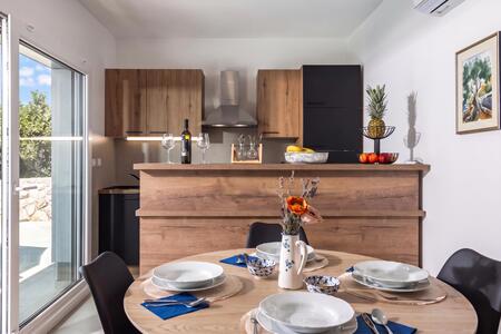 Kitchen and dining area