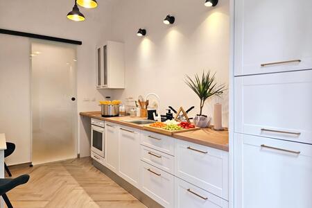 Kitchen and dining area