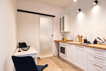 Kitchen and dining area