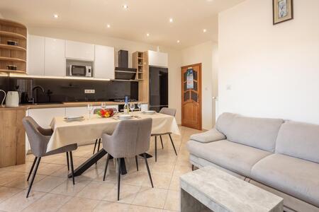Kitchen and dining area