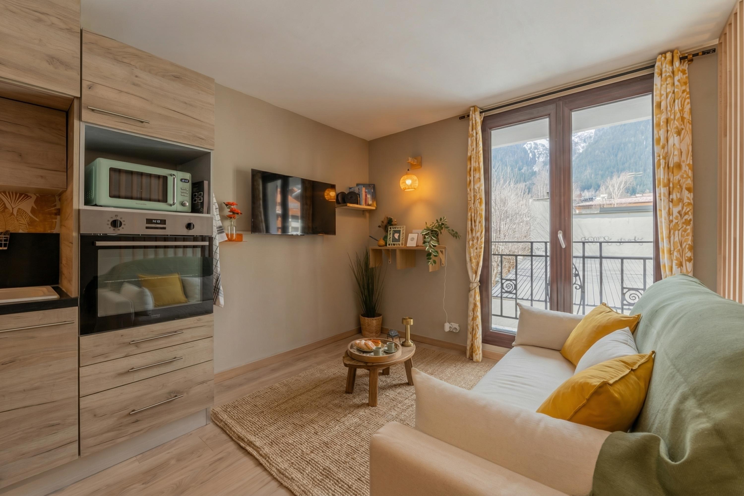 Studio Aiguille du midi in Chamonix center - Free cancellation D-7 - 8