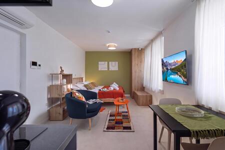 Living and dining room