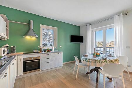 Kitchen and dining area