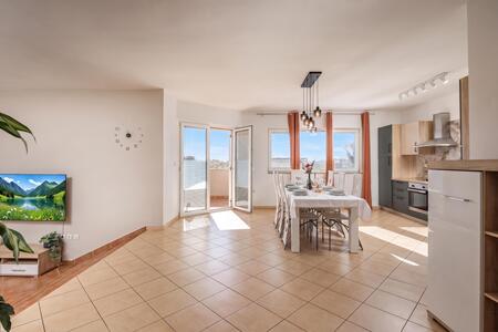 Kitchen and dining area