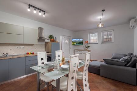 Kitchen and dining area