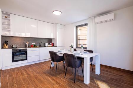 Kitchen and dining area