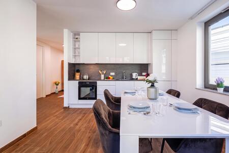 Kitchen and dining area