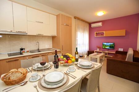 Kitchen and dining area