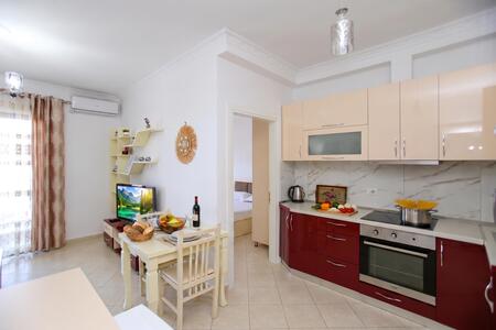 Kitchen and dining area