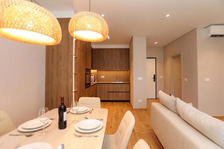 Kitchen and dining area