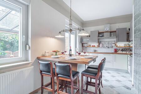Kitchen and dining area