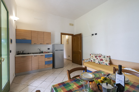 Kitchen and dining area