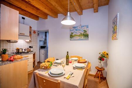 Kitchen and dining area