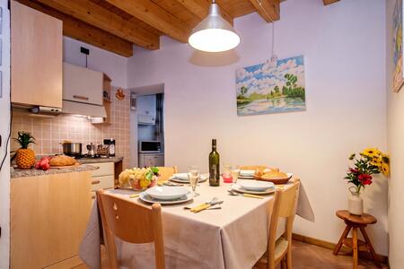 Kitchen and dining area