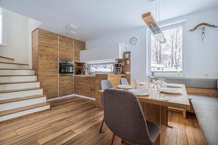 Kitchen and dining area