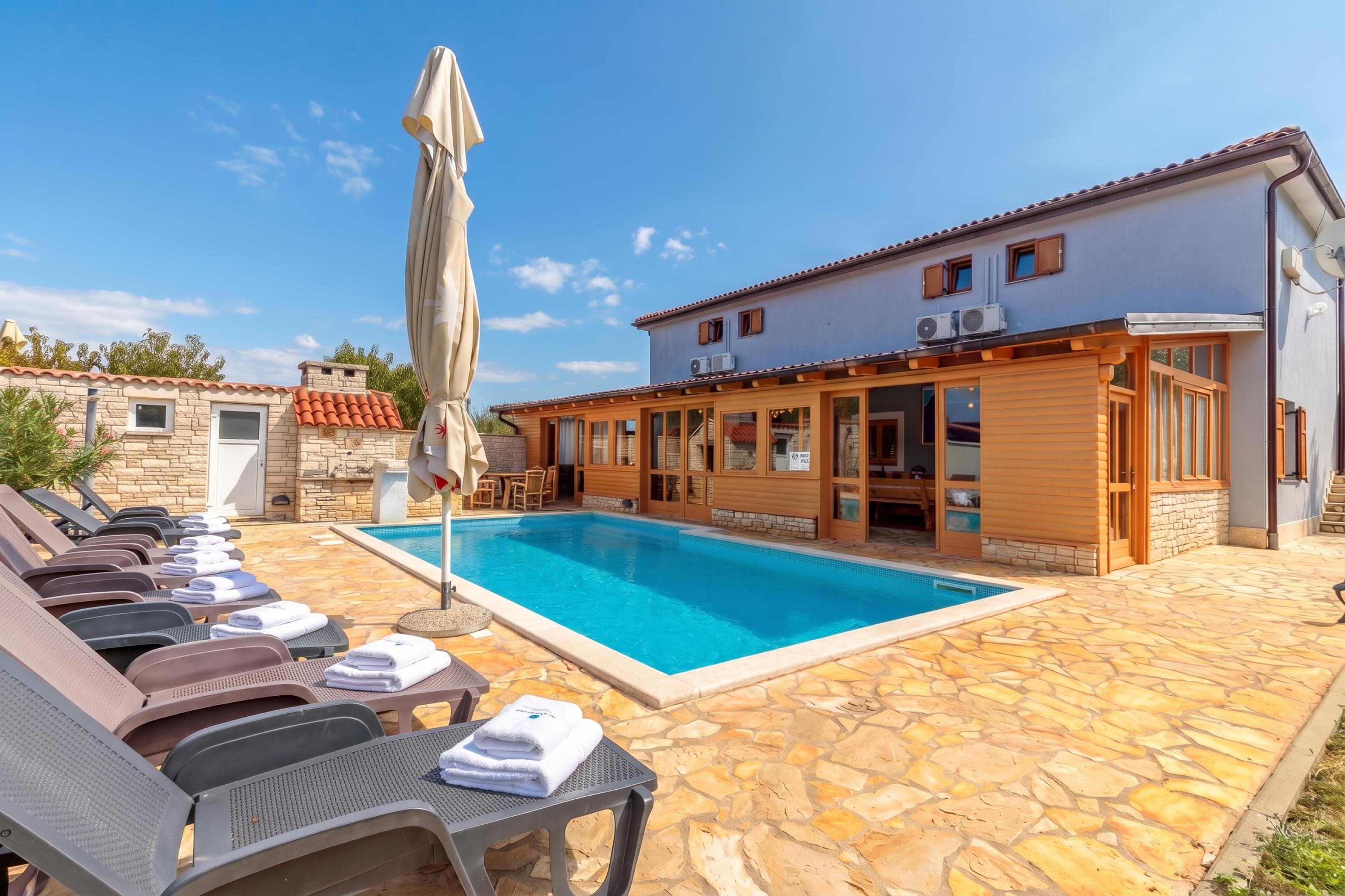 Ferienhaus in Fažana (Kroatien) und 1 Hund erlaubt