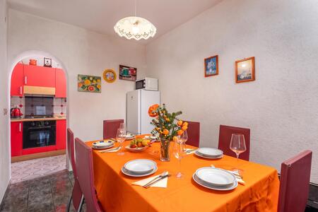 Kitchen and dining area
