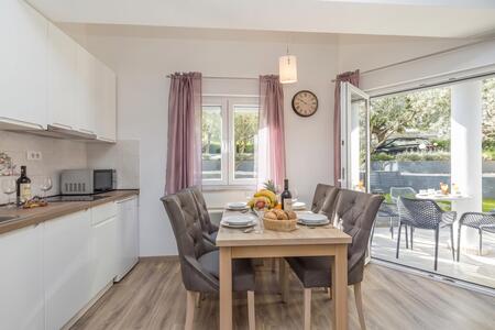 Kitchen and dining area