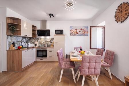 Kitchen and dining area