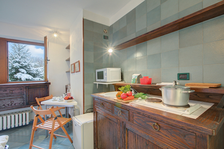Kitchen and dining area
